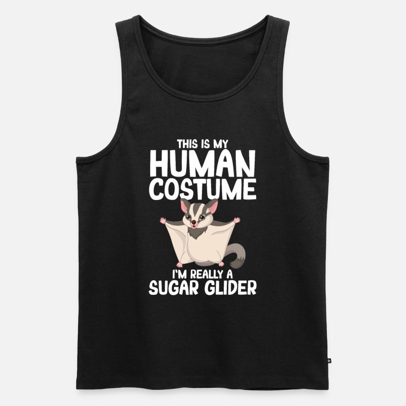 Sugar Glider Flughörnchen - Männer Premium Bio Tank Top - Schwarz