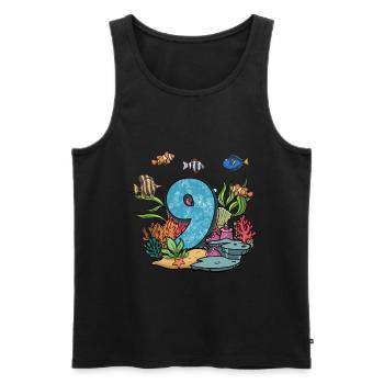 Aquarium Fish Gift - Men's Premium Organic Tank Top - black - Front - Michal (187cm)