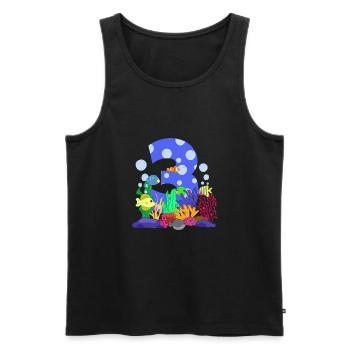 Aquarium Fish Gift - Men's Premium Organic Tank Top - black - Front - Michal (187cm)