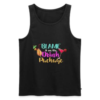 Cruise Cruise Ship Gift - Men's Premium Organic Tank Top - black - Front - Michal (187cm)