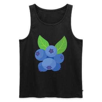 Blauberren Blauberre Geschenk - Männer Premium Bio Tank Top - Schwarz - Vorne - Michal (187cm)
