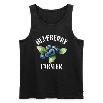 Blauberren Blauberre Geschenk - Männer Premium Bio Tank Top - Schwarz - Vorne - Michal (187cm)
