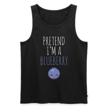 Blauberren Blauberre Geschenk - Männer Premium Bio Tank Top - Schwarz - Vorne - Michal (187cm)