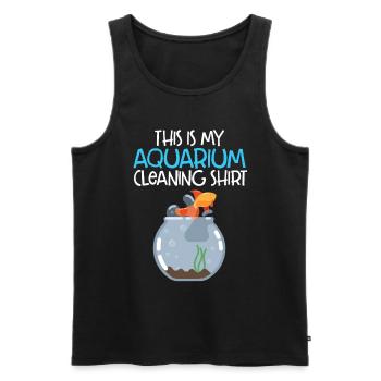 Aquarium - Men's Premium Organic Tank Top - black - Front - Michal (187cm)