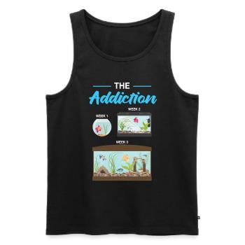 Aquarium - Männer Premium Bio Tank Top - Schwarz - Vorne - Michal (187cm)