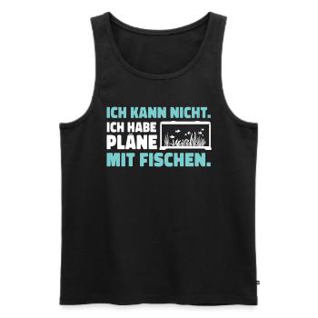 Aquarium - Men's Premium Organic Tank Top - black - Front - Michal (187cm)