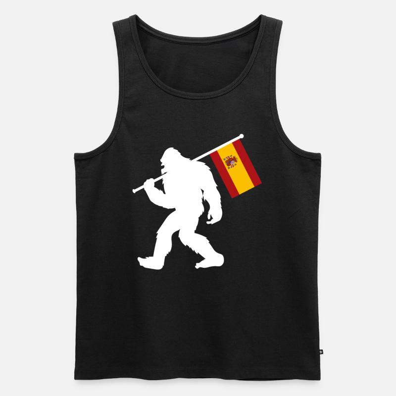 Spanien - Männer Premium Bio Tank Top - Schwarz