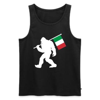 Italien - Männer Premium Bio Tank Top - Schwarz - Vorne - Michal (187cm)