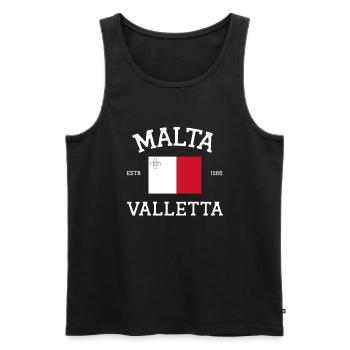 Malte - Débardeur bio Premium Homme - noir - Devant - Michal (187cm)