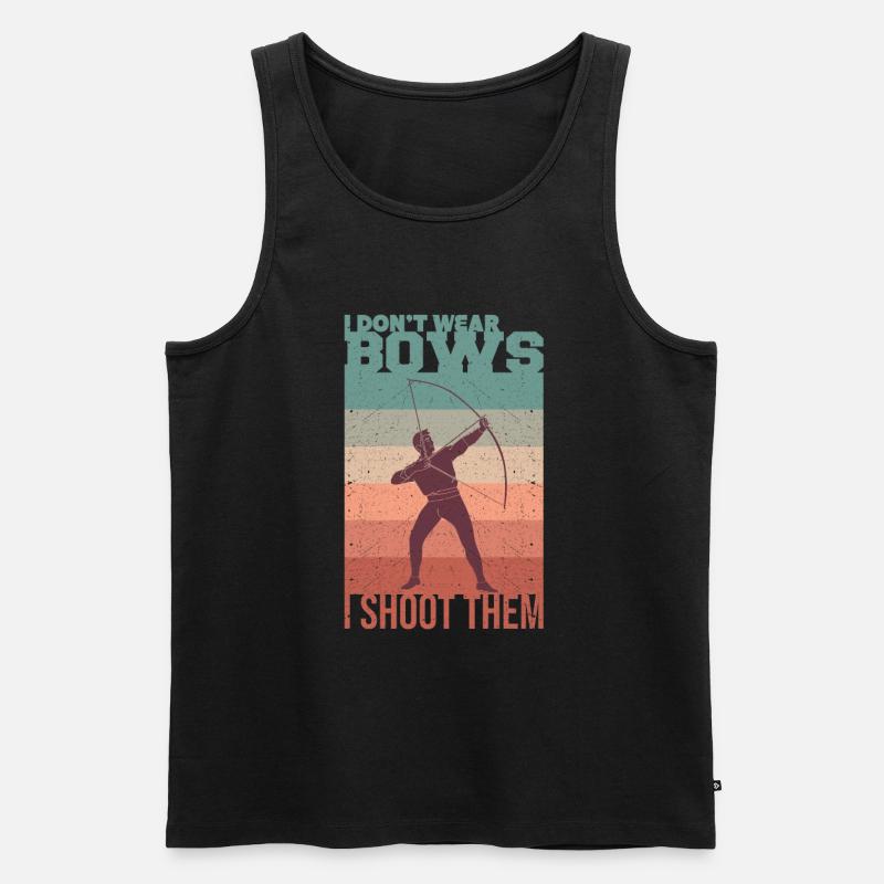 Bogenschießen - Männer Premium Bio Tank Top - Schwarz