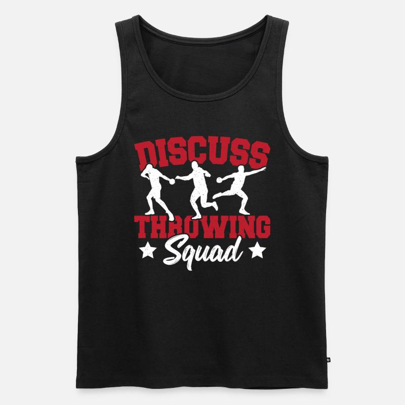 Diskuswerfen Diskuswerfer Geschenk - Männer Premium Bio Tank Top - Schwarz