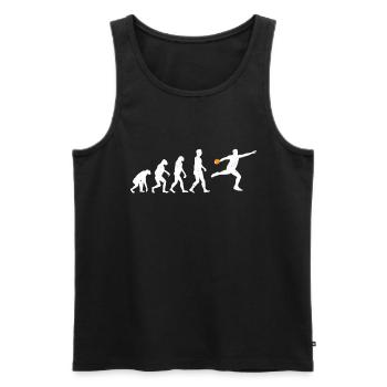 Discus Throw Discus Thrower cadeau - Débardeur bio Premium Homme - noir - Devant - AI Model Male 178 light (178cm)