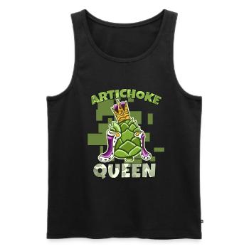Artichoke - Men's Premium Organic Tank Top - black - Front - AI Model Male 178 light (178cm)