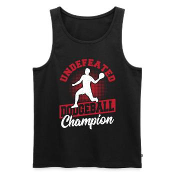 Dodgeball Gaga Ball Dodgeball Player Gift - Men's Premium Organic Tank Top - black - Front - Michal (187cm)