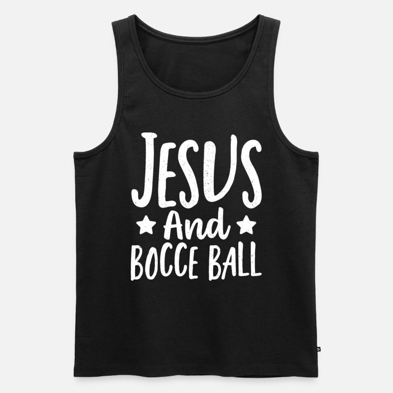 Boccia - Männer Premium Bio Tank Top - Schwarz