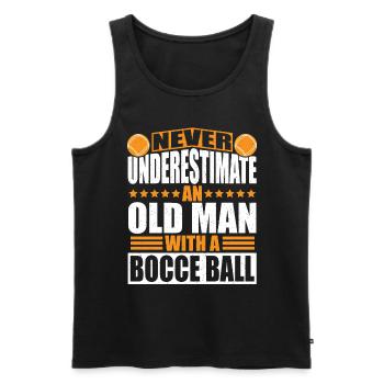 Bocce - Men's Premium Organic Tank Top - black - Front - Michal (187cm)