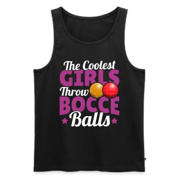Bocce - Men's Premium Organic Tank Top - black - Front - Michal (187cm)