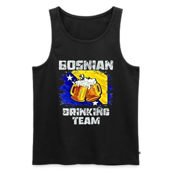 Équipe de boisson de Bosnie-Herzégovine - Débardeur bio Premium Homme - noir - Devant - Michal (187cm)