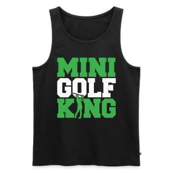 Geschenk für Minigolfspieler - Männer Premium Bio Tank Top - Schwarz - Vorne - Michal (187cm)