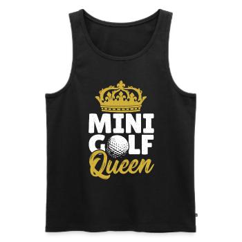 Geschenk für Minigolfspieler - Männer Premium Bio Tank Top - Schwarz - Vorne - Michal (187cm)