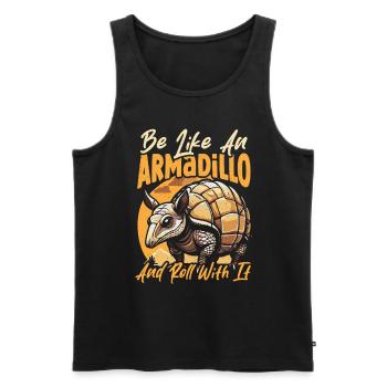 Armadillo Pet Armadillo Gift - Men's Premium Organic Tank Top - black - Front - Michal (187cm)