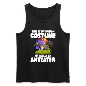 Dear Anteater Gift - Men's Premium Organic Tank Top - black - Front - Michal (187cm)