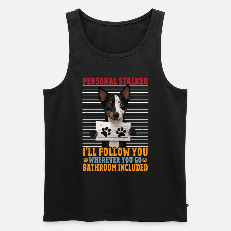 Kelpie-Hund-Geschenk - Männer Premium Bio Tank Top - Schwarz