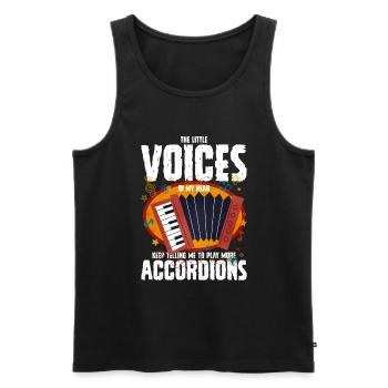 Akkordeon Polka Musik Geschenk - Männer Premium Bio Tank Top - Schwarz - Vorne - AI Model Male 178 light (178cm)