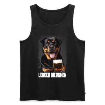 Délicieuse bière Rottweiler - Débardeur bio Premium Homme - noir - Devant - Michal (187cm)