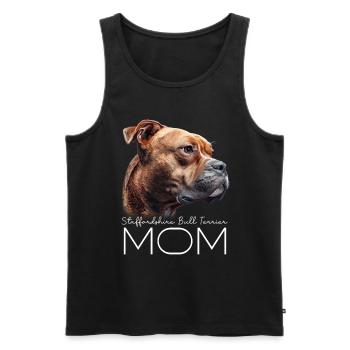 Staffordshire Bull Terrier Mom - Men's Premium Organic Tank Top - black - Front - Michal (187cm)