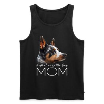 Australian Cattle Dog Mama - Men's Premium Organic Tank Top - black - Front - Michal (187cm)