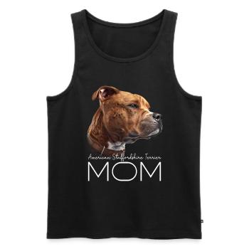 American Staffordshire Terrier Mom - Men's Premium Organic Tank Top - black - Front - Michal (187cm)