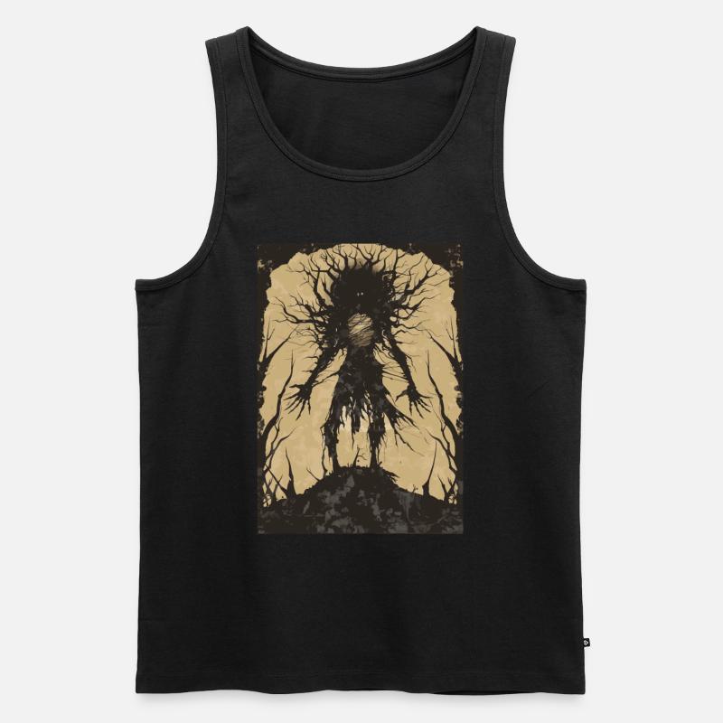 Schattenreich Tarot - Männer Premium Bio Tank Top - Schwarz