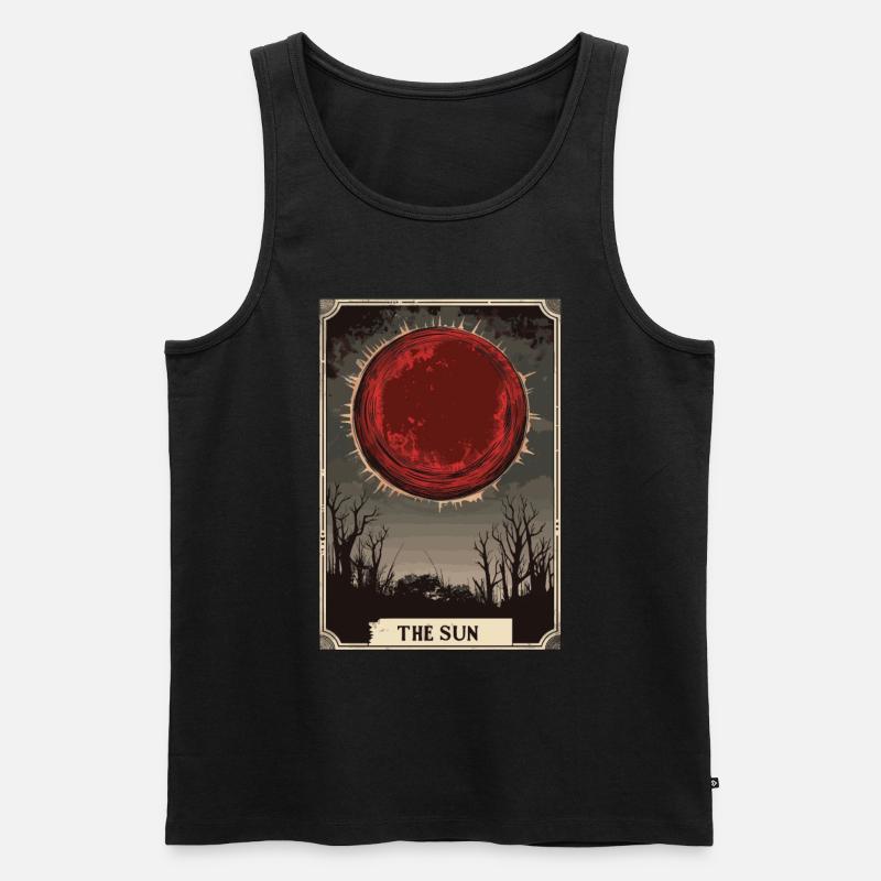 Die Sonne Tarot - Männer Premium Bio Tank Top - Schwarz