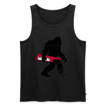 Keytar Keyboard Gift - Men's Premium Organic Tank Top - black - Front - Michal (187cm)