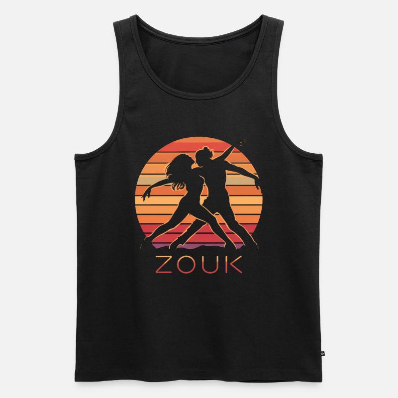 Zouk-Tanz-Geschenk - Männer Premium Bio Tank Top - Schwarz
