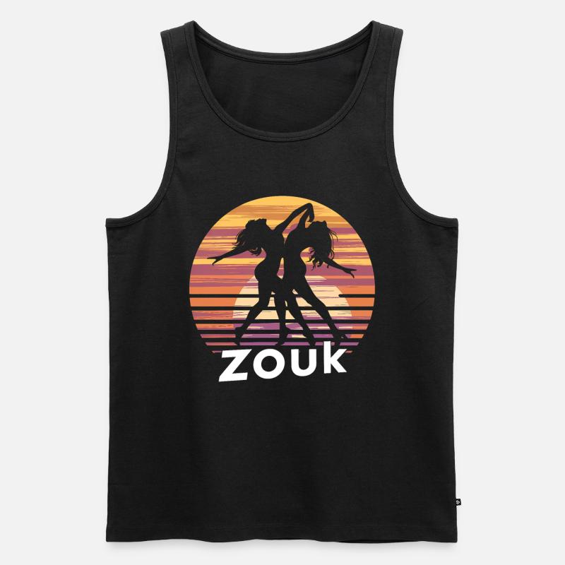 Zouk-Tanz-Geschenk - Männer Premium Bio Tank Top - Schwarz