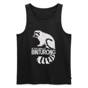 Binturong Bearcat Gift - Men's Premium Organic Tank Top - black - Front - AI Model Male 178 light (178cm)