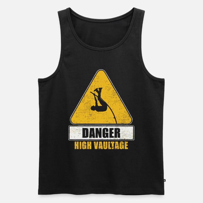 Stabhochspringer-Geschenk - Männer Premium Bio Tank Top - Schwarz