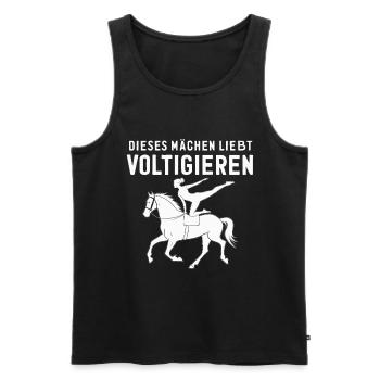 Aime le cadeau de voltige à cheval - Débardeur bio Premium Homme - noir - Devant - Michal (187cm)