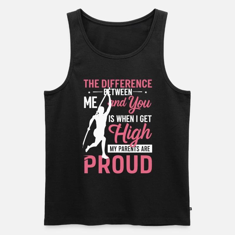 Stabhochspringer-Geschenk - Männer Premium Bio Tank Top - Schwarz
