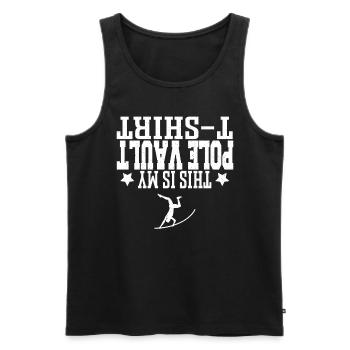 Stabhochspringer-Geschenk - Männer Premium Bio Tank Top - Schwarz - Vorne - AI Model Male 178 light (178cm)