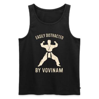 Vovinam Kampfsport Geschenk - Männer Premium Bio Tank Top - Schwarz - Vorne - Michal (187cm)