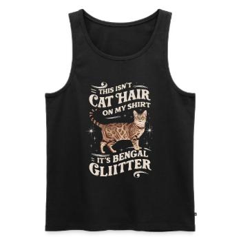 Katze Bengal Geschenk - Männer Premium Bio Tank Top - Schwarz - Vorne - Michal (187cm)