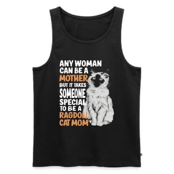 Katze Ragdoll Geschenk - Männer Premium Bio Tank Top - Schwarz - Vorne - Michal (187cm)