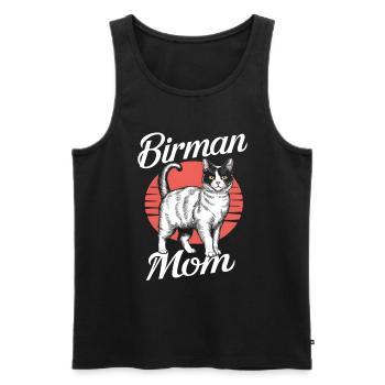 Katze Birma Geschenk - Männer Premium Bio Tank Top - Schwarz - Vorne - Michal (187cm)