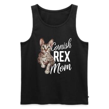 Katze Cornish Rex Geschenk - Männer Premium Bio Tank Top - Schwarz - Vorne - Michal (187cm)