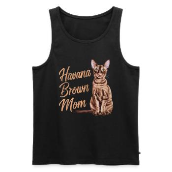 Katze Havanna Braun Geschenk - Männer Premium Bio Tank Top - Schwarz - Vorne - AI Model Male 178 light (178cm)