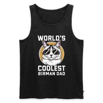 Katze Birma Geschenk - Männer Premium Bio Tank Top - Schwarz - Vorne - Michal (187cm)