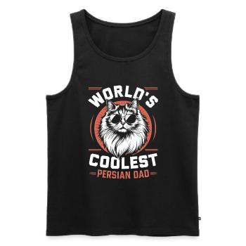 Katze Perser Geschenk - Männer Premium Bio Tank Top - Schwarz - Vorne - Michal (187cm)